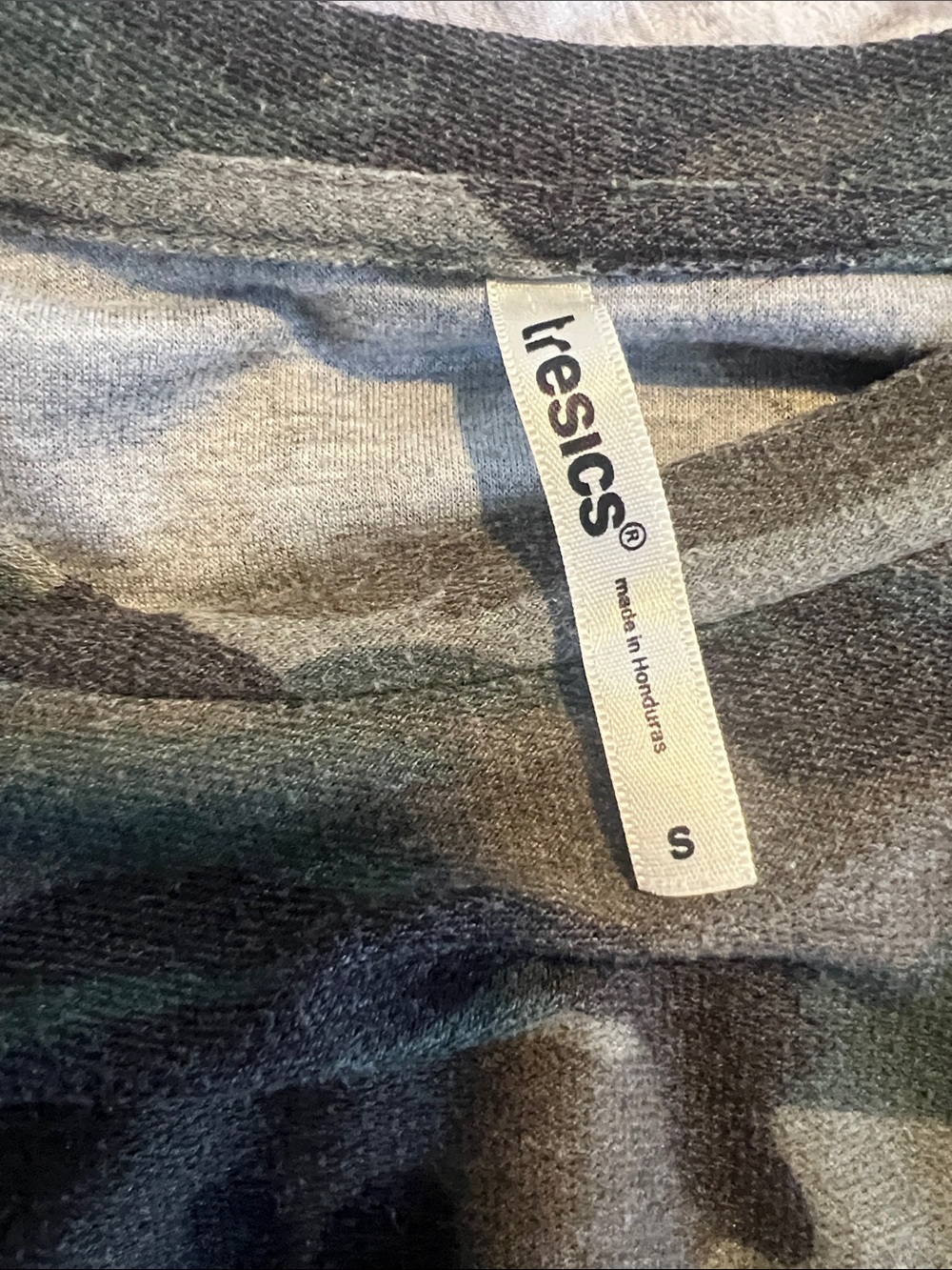Tresics Camouflage Cropped Long-Sleeve Top - Green/Brown/Gray - Picture 3 of 3